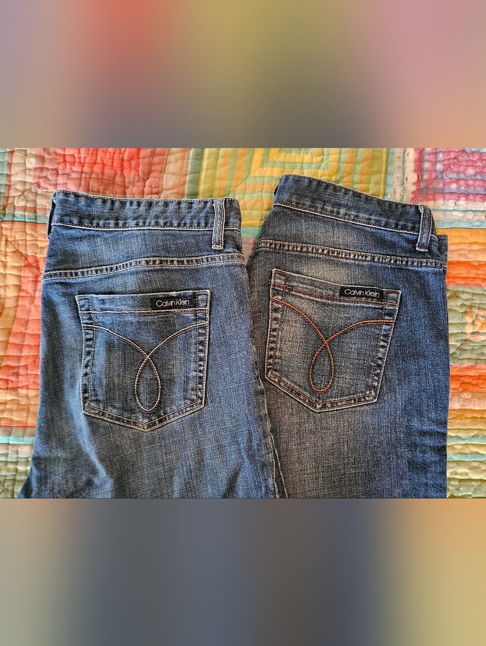 2 Pairs Calvin Klein Women's Jeans: TALL